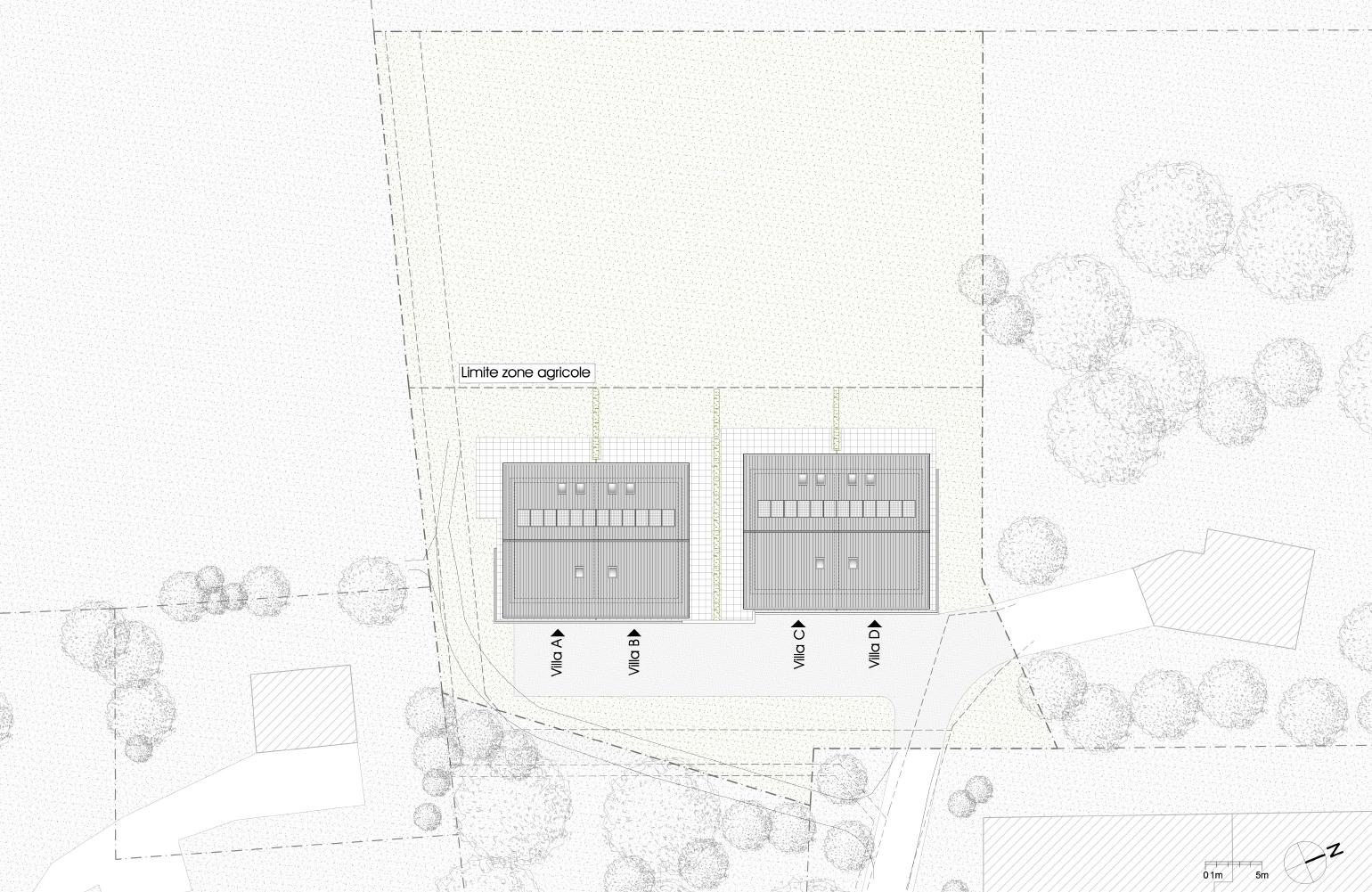 Plan de situation des villas Aurora